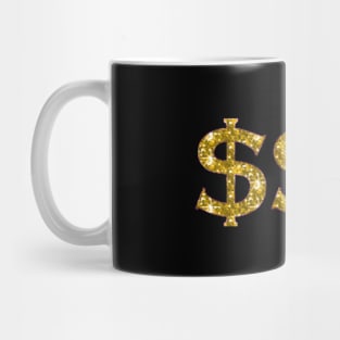 Golden Dollar Signs Mug